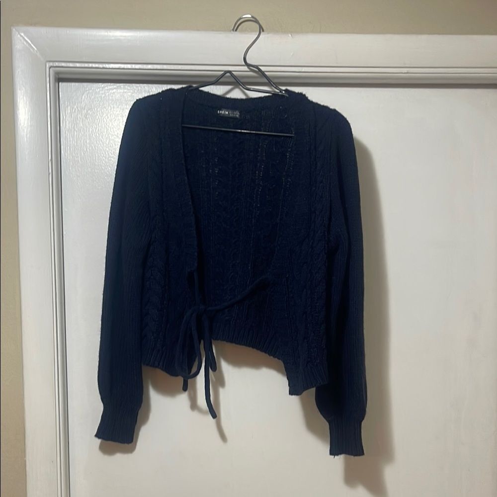 Women's Navy Blue Sweater shein size small
